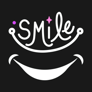 Smile Happy Smiling Face Positive Vibe Spreading Big Smile T-Shirt