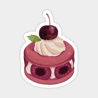 Cherry macaron Magnet