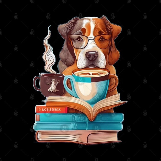 Books And Coffee And Dogs And Social Justice by Creativoo