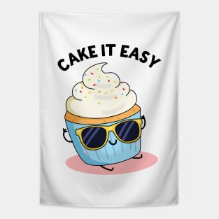 Cake It Easy Cute Funny Cake Pun Tapestry