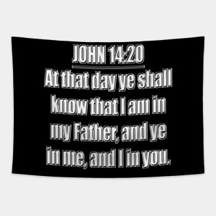 Bible Verse John 14:20 (KJV) Tapestry