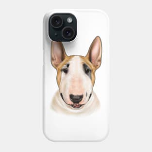 Cute Bull Terrier Drawing Phone Case