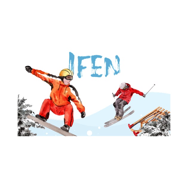 Skiing and snowboarding in Ifen by ArtDesignDE