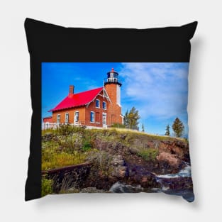 “Eagle Harbor Lighthouse” Pillow