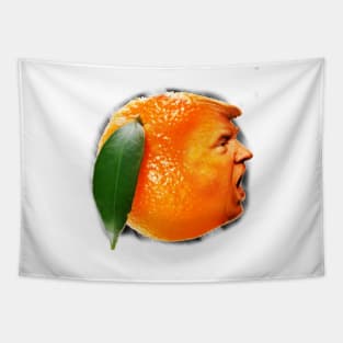 Here comes the orange people. Tapestry