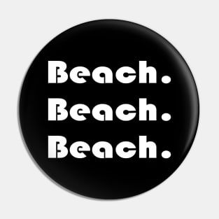 Beach Typography Pin