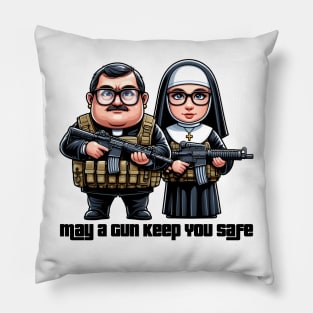 Gun Bless You Pillow