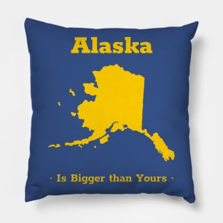 Alaska the Biggest State Pillow