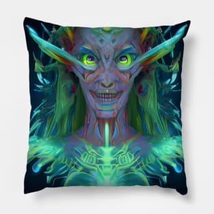 Transdimensional Machine Elf (4) Pillow