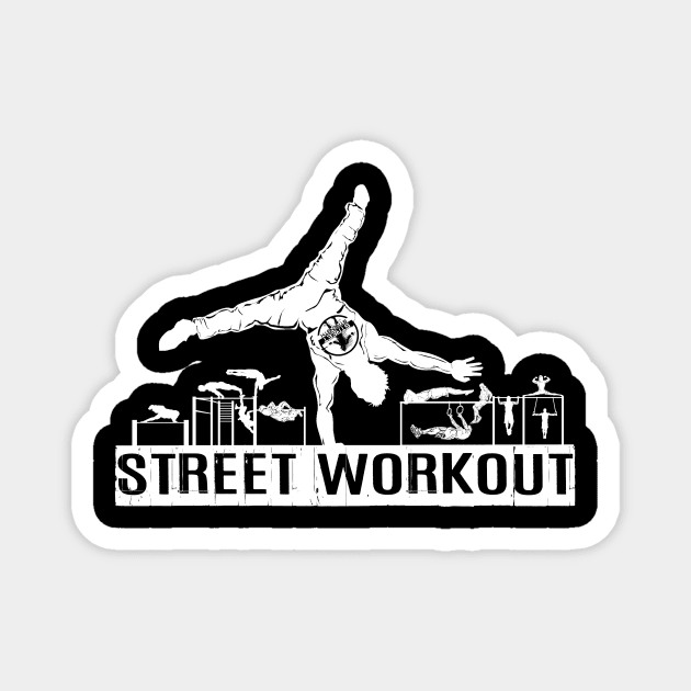 Street Workout - Mix Skills Magnet by Speevector