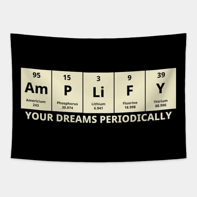 Amplify Your Dreams Periodically Tapestry by Texevod