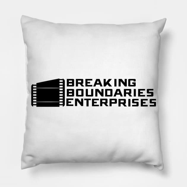 BBE Black Logo Pillow by X the Boundaries