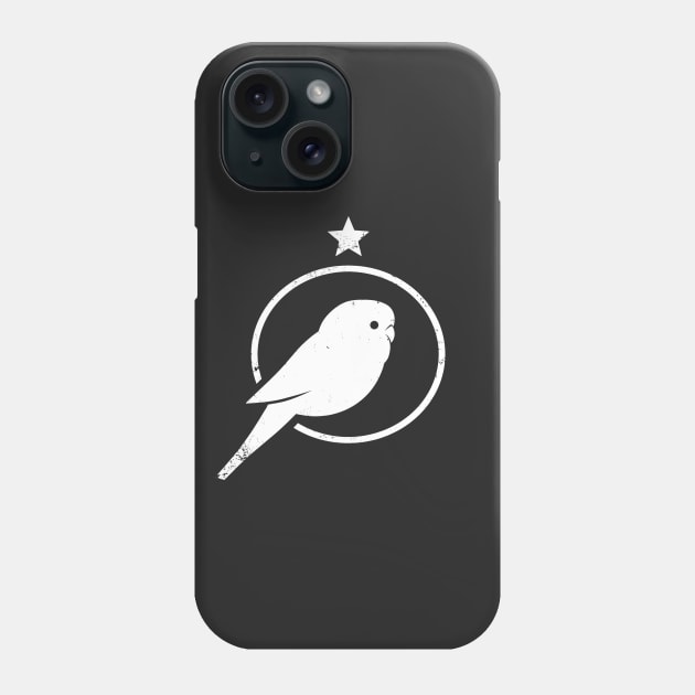 Budgie parrot, minimal design of Parakeet for bird lovers Phone Case by croquis design