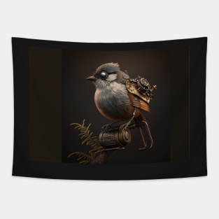 Steampunk tomtit Tapestry