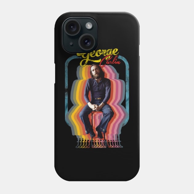 George Carlin Retro Fade Phone Case by AricGazza