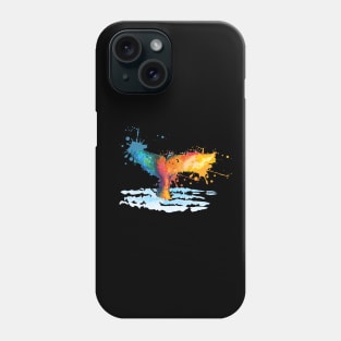 Colorful Whale Tail Art Phone Case