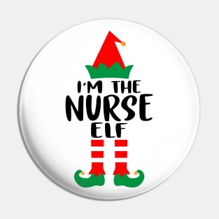 I'm The Nurse Elf Family Matching Group Christmas Costume Outfit Pajama Funny Gift Pin