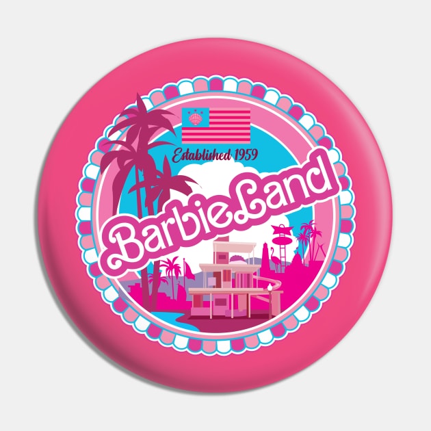 Barbieland Pin by MindsparkCreative