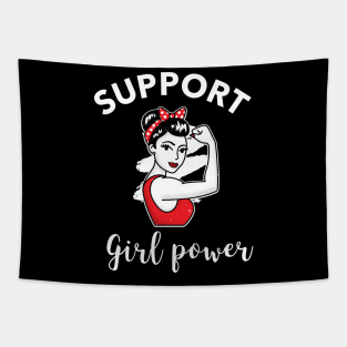 Support Girl Power Tapestry