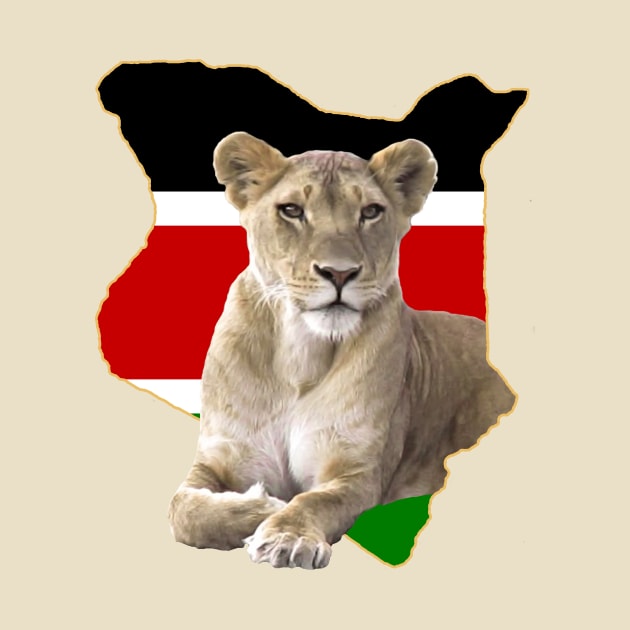 Kenya Lion - BigCat in Africa by T-SHIRTS UND MEHR