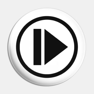 Music Play Symbol Pin