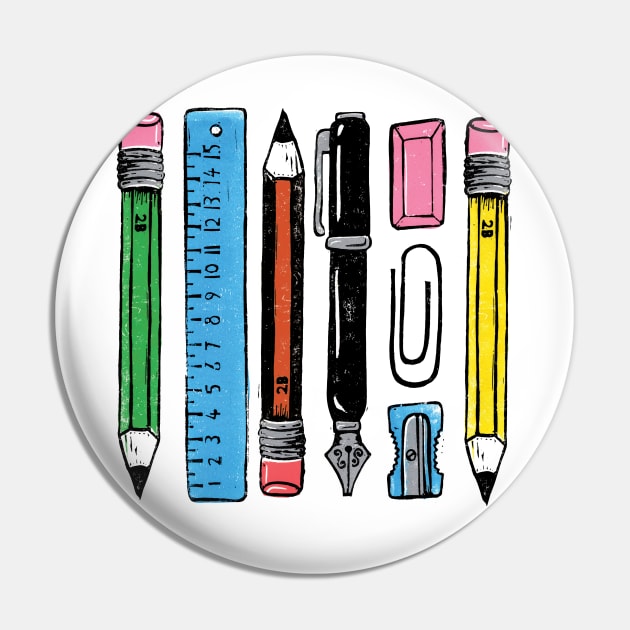 Pens and Pencils Pin by Woah there Pickle