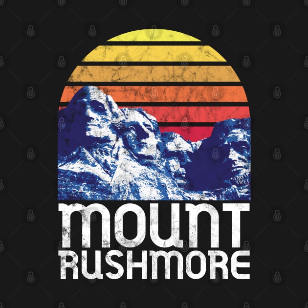 Mount Rushmore Shirt Black Hills South Dakota National Park USA Retro Monument by Shirtsurf