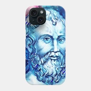 Zeno of Citium Snowy Portrait | Zeno of Citium Artwork 13 Phone Case