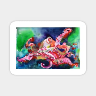 WATERCOLOR OCTOPUS Magnet