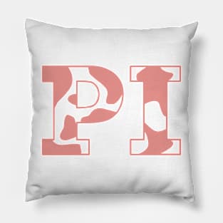 Pi Cow Pattern Pillow