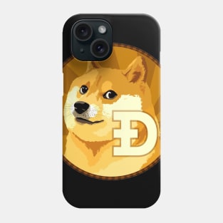 dogecoin to the moon Phone Case