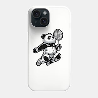 badminton player panda Phone Case