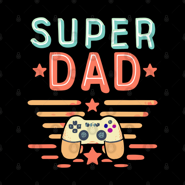 Super Dad Gaming Console Distressed Design by TF Brands