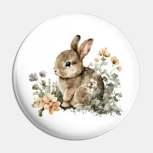 Adorable Baby Bunny Rabbit Women & Girls Cute Easter Graphic Pin