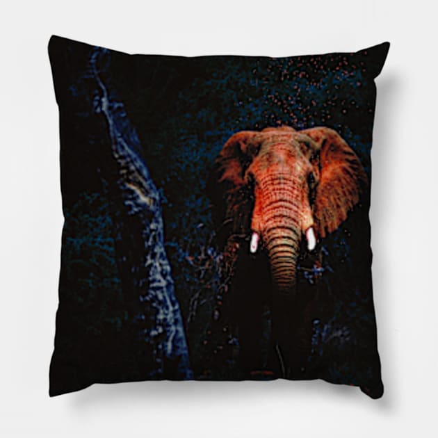 Magic Elephant Pillow by Frajtgorski