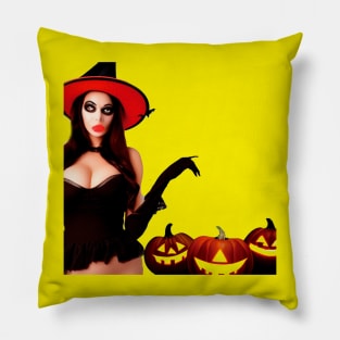 This beautiful witch is a must-have character on Halloween. You can't miss it this year. Pillow