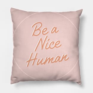 Be A Nice Human Pillow