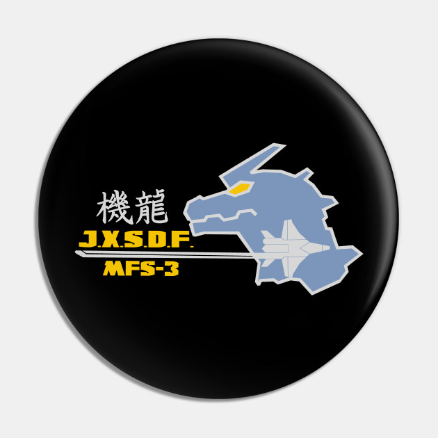 MockNeckLongSleevesT Waffle 【kiryuyrik】 JXSDF Kiryu Flight and Ground Crew - Mechagodzilla - Pin