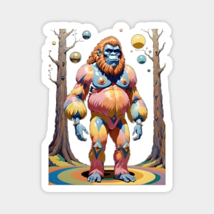 Rainbow Sasquatch Magnet