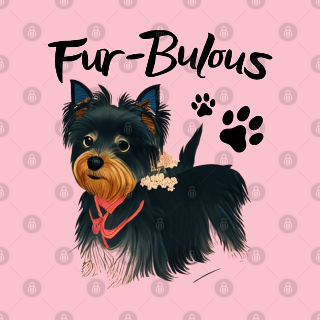 Adorable Black Yorkie Puppy Fur Babies Fabulous by Mochabonk