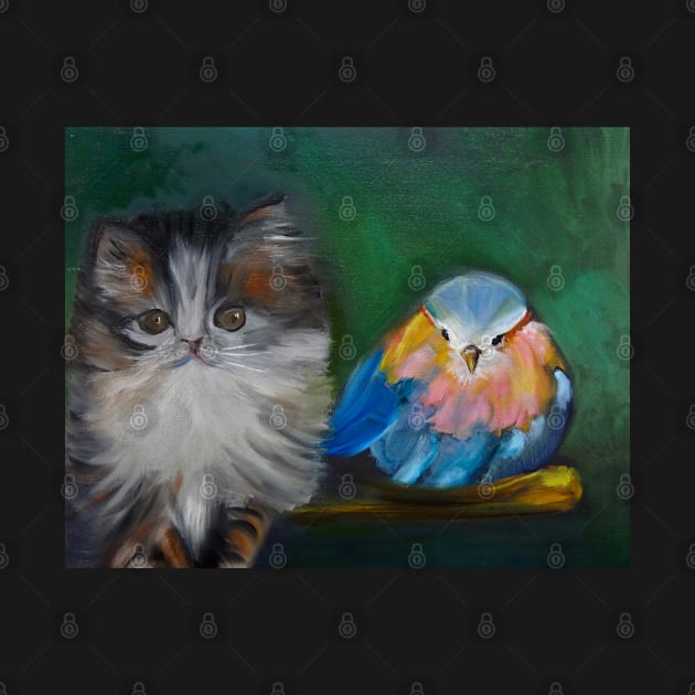 Kitty and the Bird by jennyleeandjim