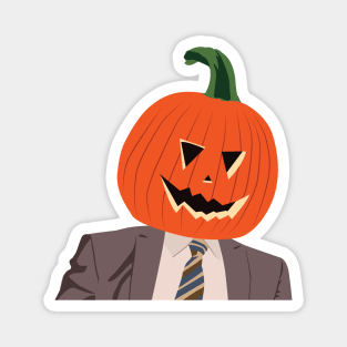 Dwight pumpkin head Magnet