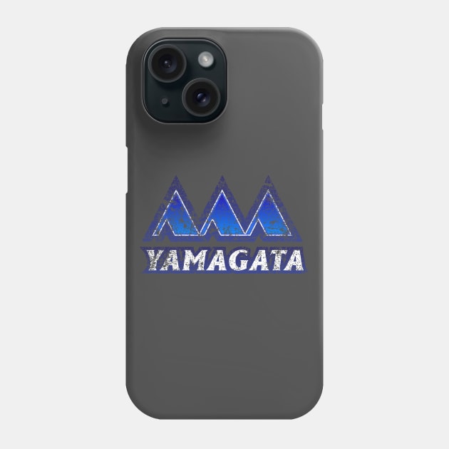 Yamagata Prefecture Japanese Symbol Distressed Phone Case by PsychicCat