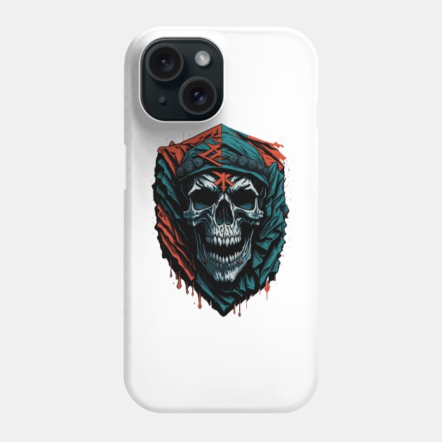 Arabic Skull Face Phone Case by hippohost