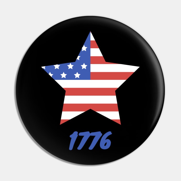 1176 American Flag Pin by Think Sarcasm Store
