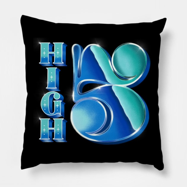 High Five Pillow by CalliLetters