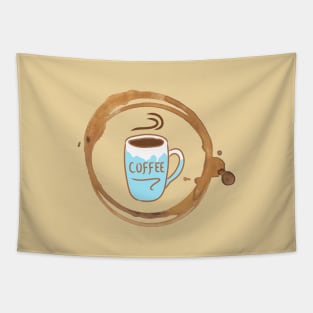 Coffee Cup with Stain Rings Tapestry