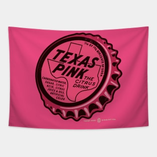 Vintage Texas Pink Soda Bottle Cap Tapestry