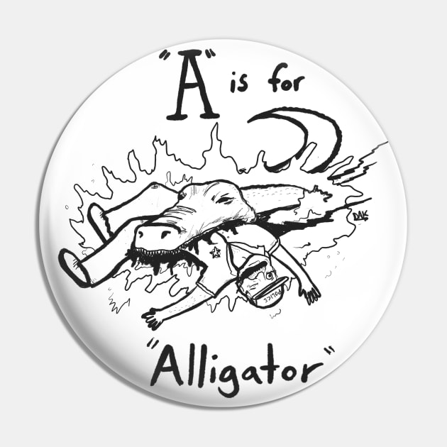 A is for Alligator Pin by Thedakarts