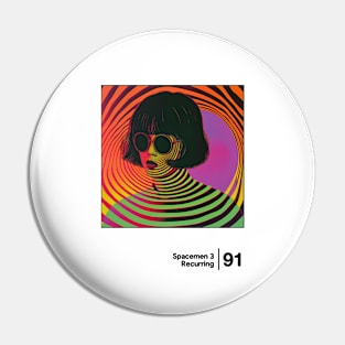 Spacemen 3 - Minimal Style Graphic Design Artwork Pin